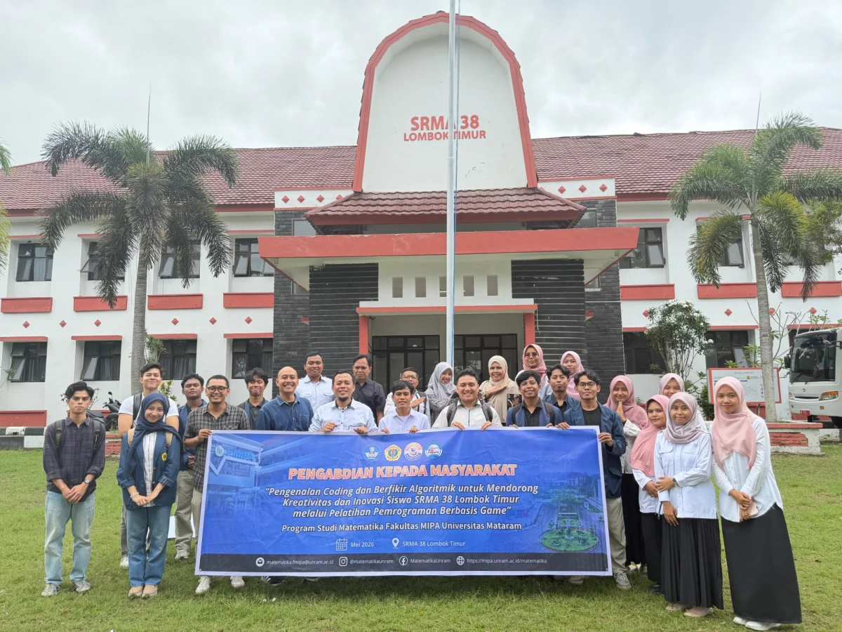 Tim Dosen Matematika Unram Dorong Literasi Digital di Lombok Timur Melalui Pelatihan Coding Interaktif Berbasis Scratch bagi Siswa SRMA 38