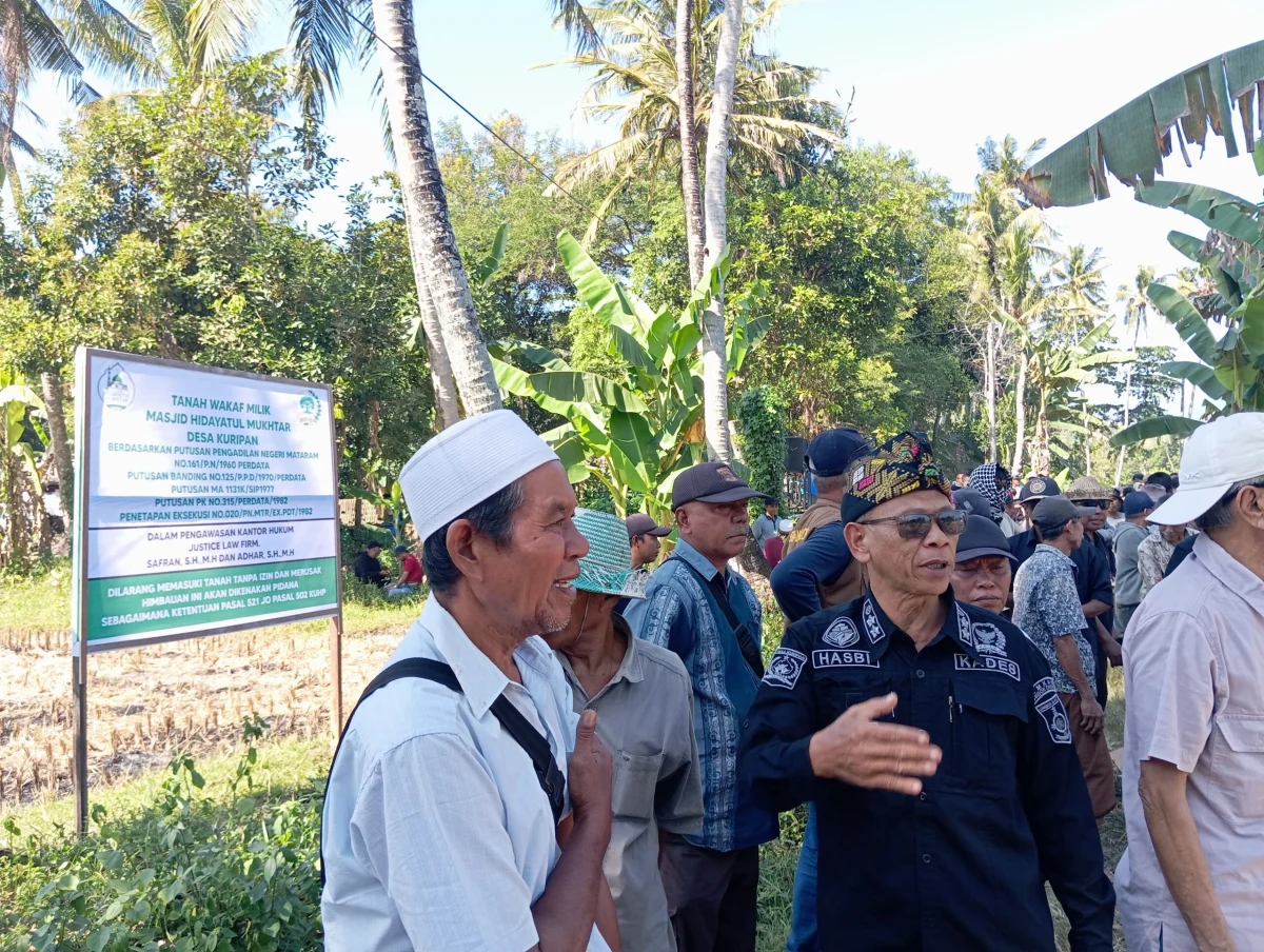 Penegakan Hukum Tanah Wakaf Masjid Hidayatul Mukhtar: Pengembalian Hak dan Penataan Ulang Pengelolaan di Desa Kuripan