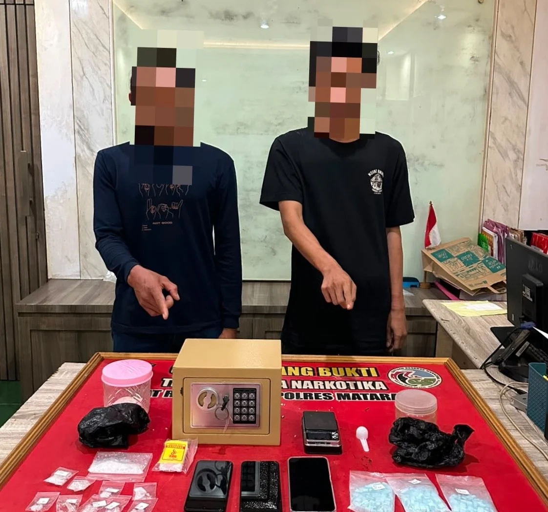 Polresta Mataram Bongkar Jaringan Pengedar Narkoba Lintas Kecamatan di Cakranegara dan Ampenan dengan Barang Bukti Sabu Serta Ratusan Butir Ekstasi