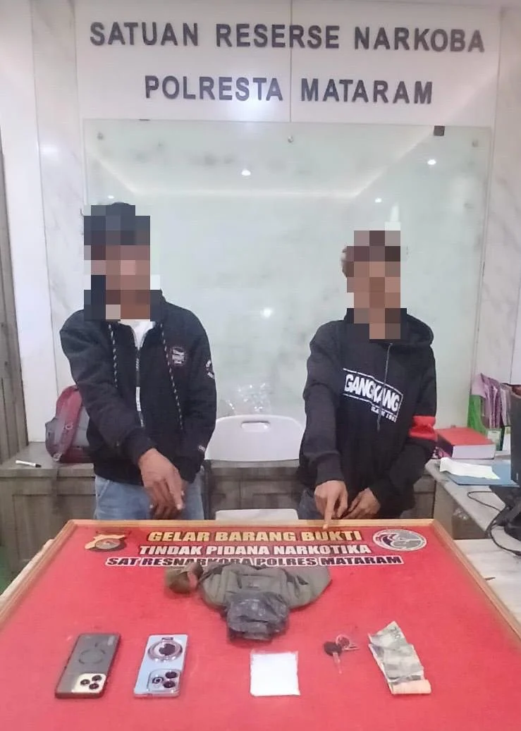 Polresta Mataram Bongkar Jaringan Pengedar Narkotika Antar-Wilayah di Narmada dengan Barang Bukti 60,87 Gram Sabu