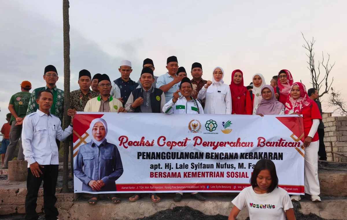 Anggota DPR RI Gerindra Salurkan Bantuan Pasca Kebakaran Hebat di Desa Adat Sade, Menegaskan Komitmen Kepedulian Sosial