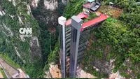 China Bangun Lift Tebing 280 Meter, Permudah Akses Anak Sekolah