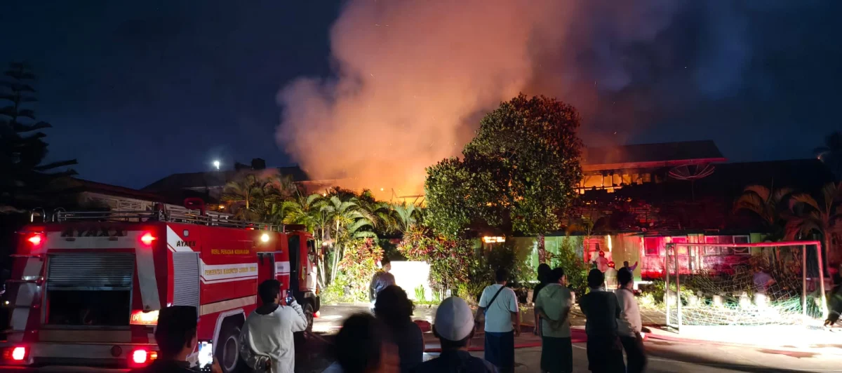 Gedung MA Mu’allimin NW Anjani Lombok Timur Dilalap Api Akibat Korsleting Listrik
