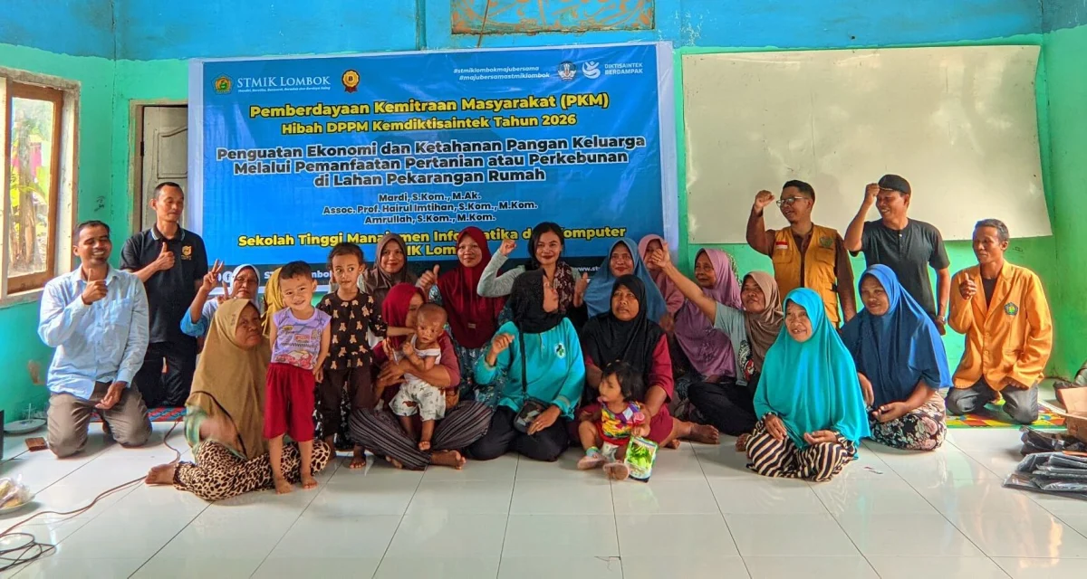 STMIK Lombok Galakkan Kemandirian Pangan dan Ekonomi Keluarga di Dusun Dasan Tinggi Melalui Pertanian Pekarangan Rumah