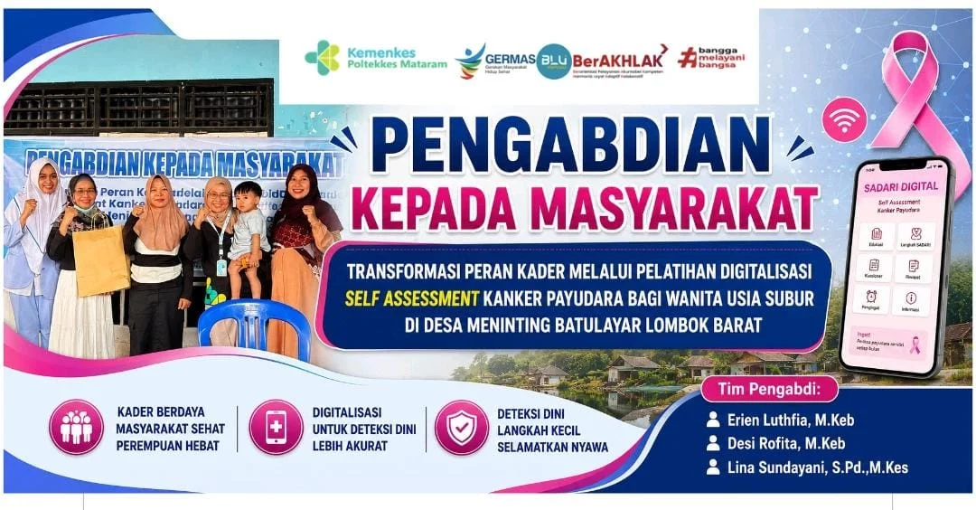 Transformasi Digital Deteksi Dini Kanker Payudara: Kader Kesehatan Lombok Barat Kini Agen Edukasi Berbasis Teknologi