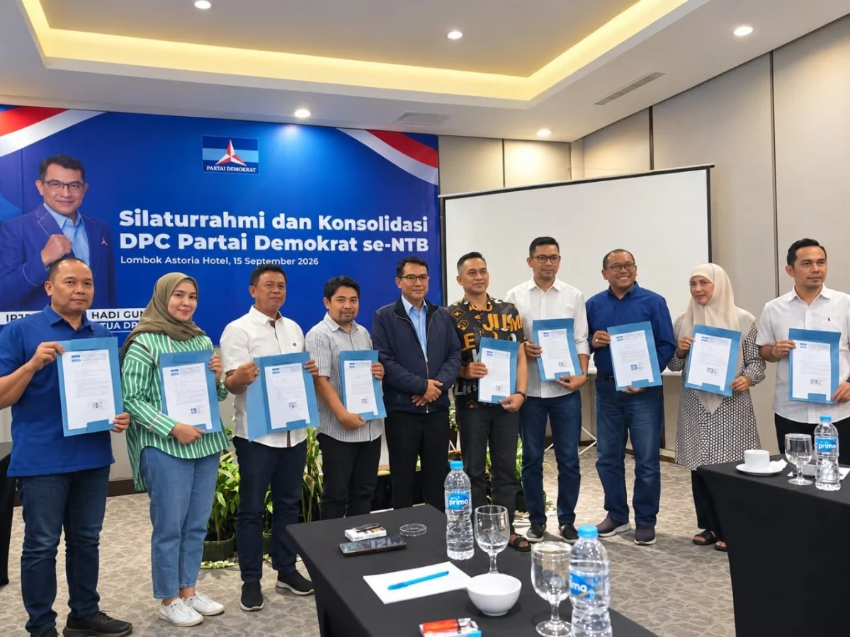 Dukungan Masif 10 DPC Partai Demokrat NTB Terhadap Irjen Pol Purn Hadi Gunawan dalam Musdalub DPD Partai Demokrat
