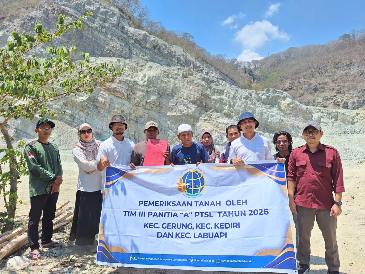 Pemeriksaan Tanah Sistematis Lengkap di Lombok Barat: Kolaborasi BPN dan BKAD Amankan Aset Daerah dan Kepastian Hukum