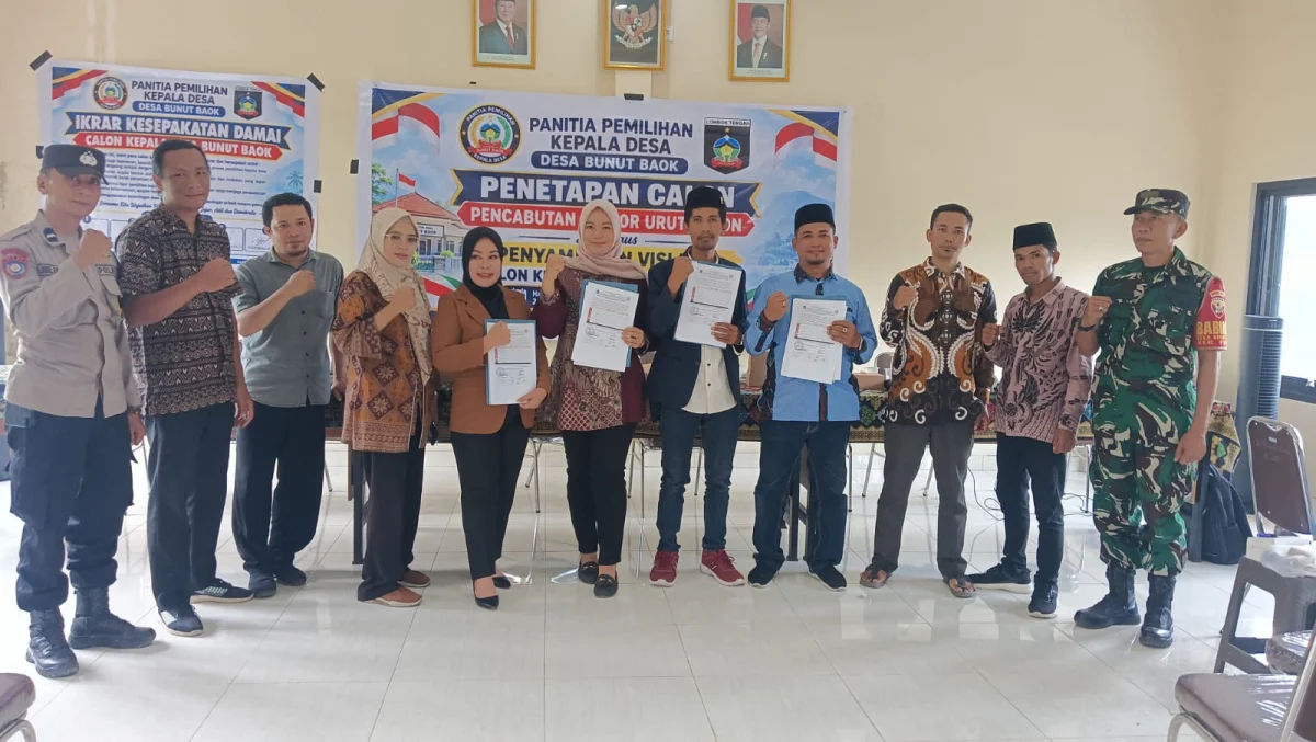 Pilkades Bunut Baok: Lima Calon Resmi Berlaga, Deklarasi Anti Politik Uang dan Damai Jadi Tonggak Integritas Demokrasi Desa di Lombok Tengah