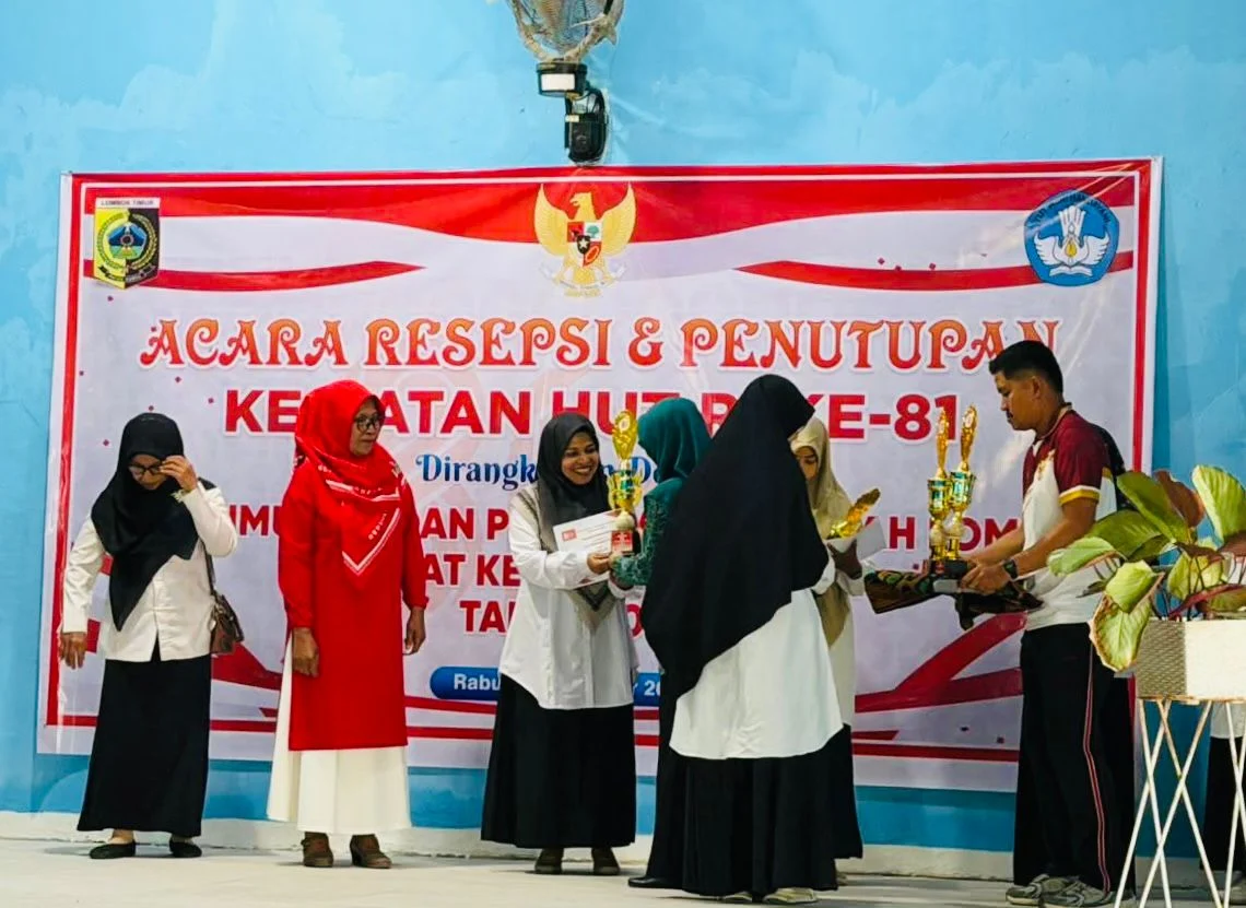 TK Avicenna Institute Songak Borong Juara Lomba Gerak Jalan PAUD dalam Peringatan HUT RI ke-81 di Kecamatan Sakra Lombok Timur