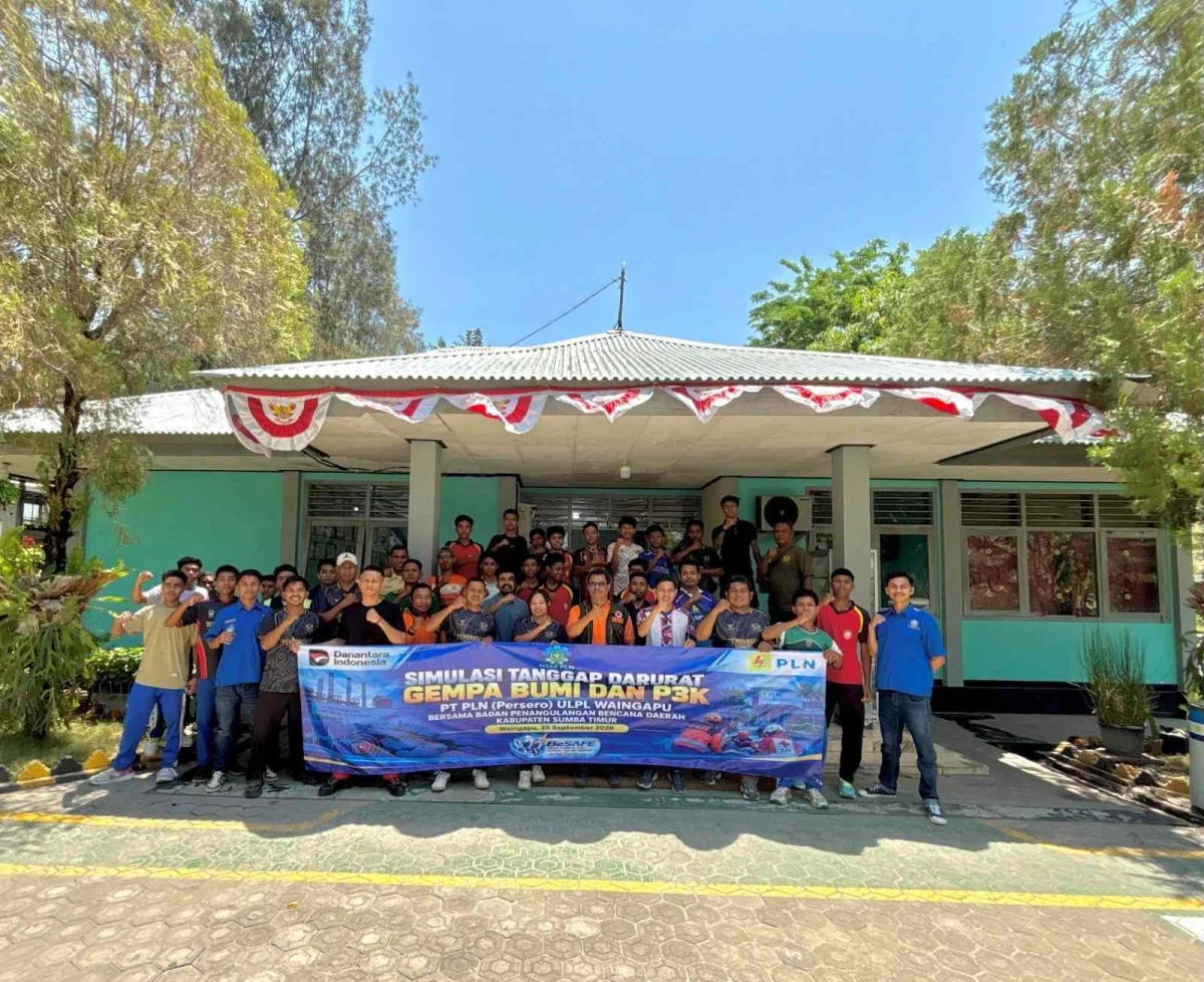 Simulasi Tanggap Darurat Gempa Bumi dan P3K Tingkatkan Kesiapsiagaan Personel PLN Waingapu Bersama BPBD Sumba Timur